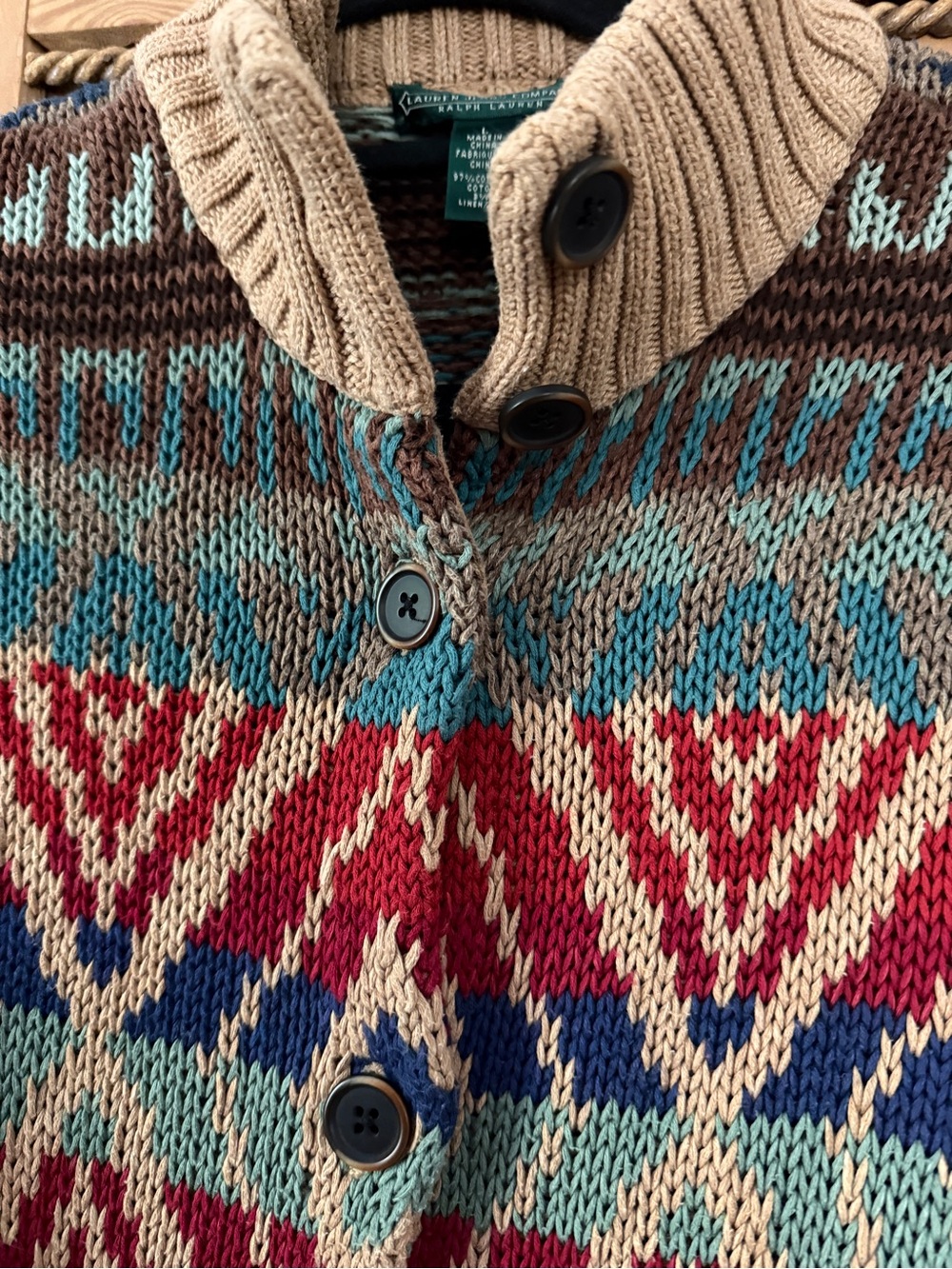 Lauren Jeans Company Ralph Lauren Cotton Cardigan - Picture 4 of 5